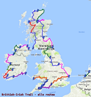 British-Irisch routeplan